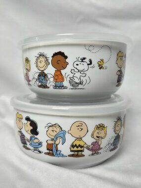 matching peanuts bowls with lids